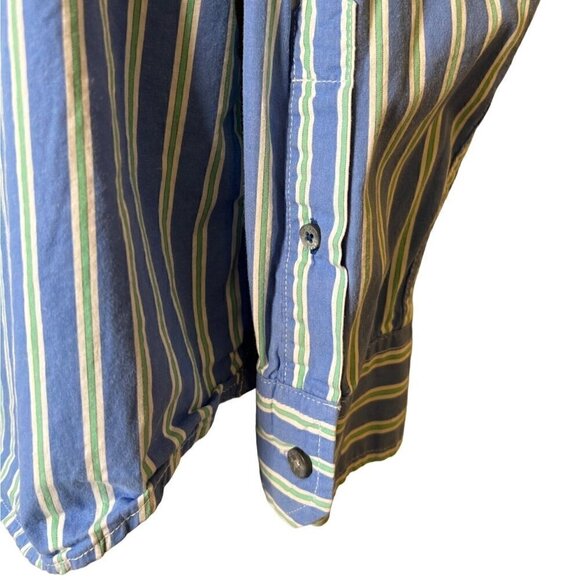 AMERICAN eagle outfitters vintage fit men’s striped size XL button down shirt. - Picture 4 of 11